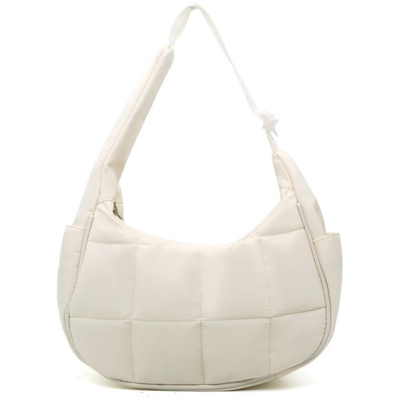 Puffer Crescent Shoulder Bag Nylon Crescent Bag Trendy Crescent xD - Picture 1 of 7